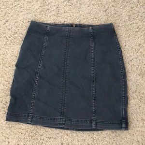 Free People Denim Pencil Skirt